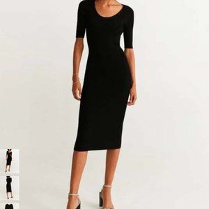 NWT Mango Elliot Black Dress Size Medium